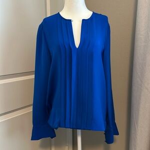 J. Crew Silk Blouse, Royal Blue, Size 6